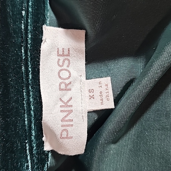 Pink Rose x Dry Goods Evergreen Velour Long Sleeves Cardigan Jacket XS NWT - Picture 4 of 16